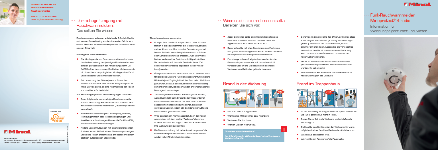 Funk-Rauchwarnmelder Minoprotect® 4 radio