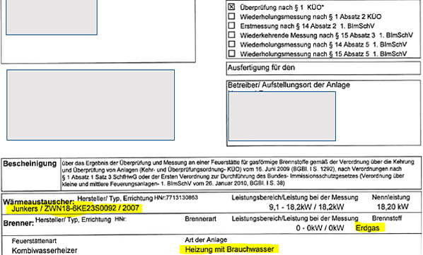 Schornsteinfegerprotokoll Schornsteinfegerprotokoll
