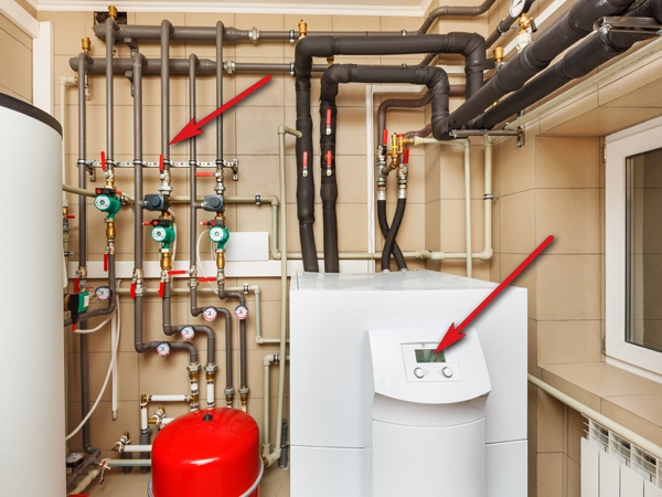 Wärmeerzeuger mit Verteilleitungen Wärmeerzeuger mit Verteilleitungen