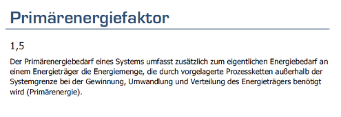 Primärenergiefaktor
