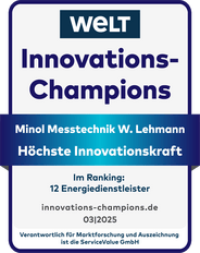 WELT Auszeichnung zum Innovations Champion des Jahres 2025