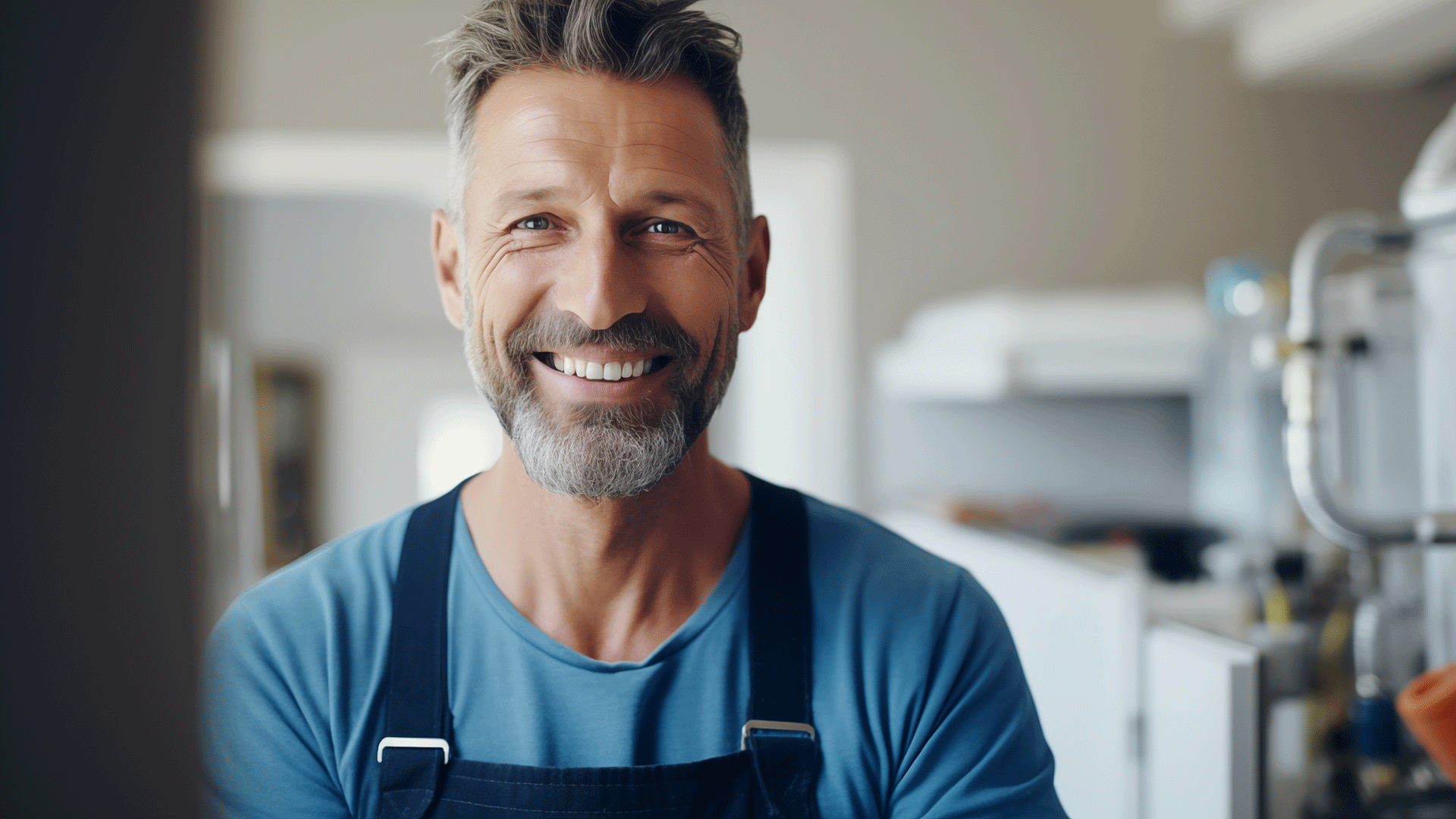 Servicepartner in Arbeitskleidung