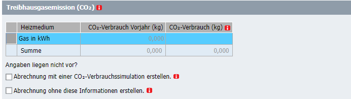 Erfassung der Treibhausgasemissionen in der Kostenerfassung zur Heizkostenabrechnung.