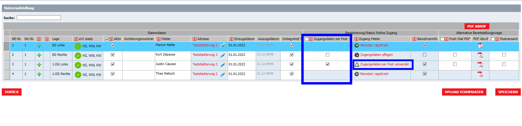 Benutzer freischalten per Post bei unbekannter E-Mail-Adresse