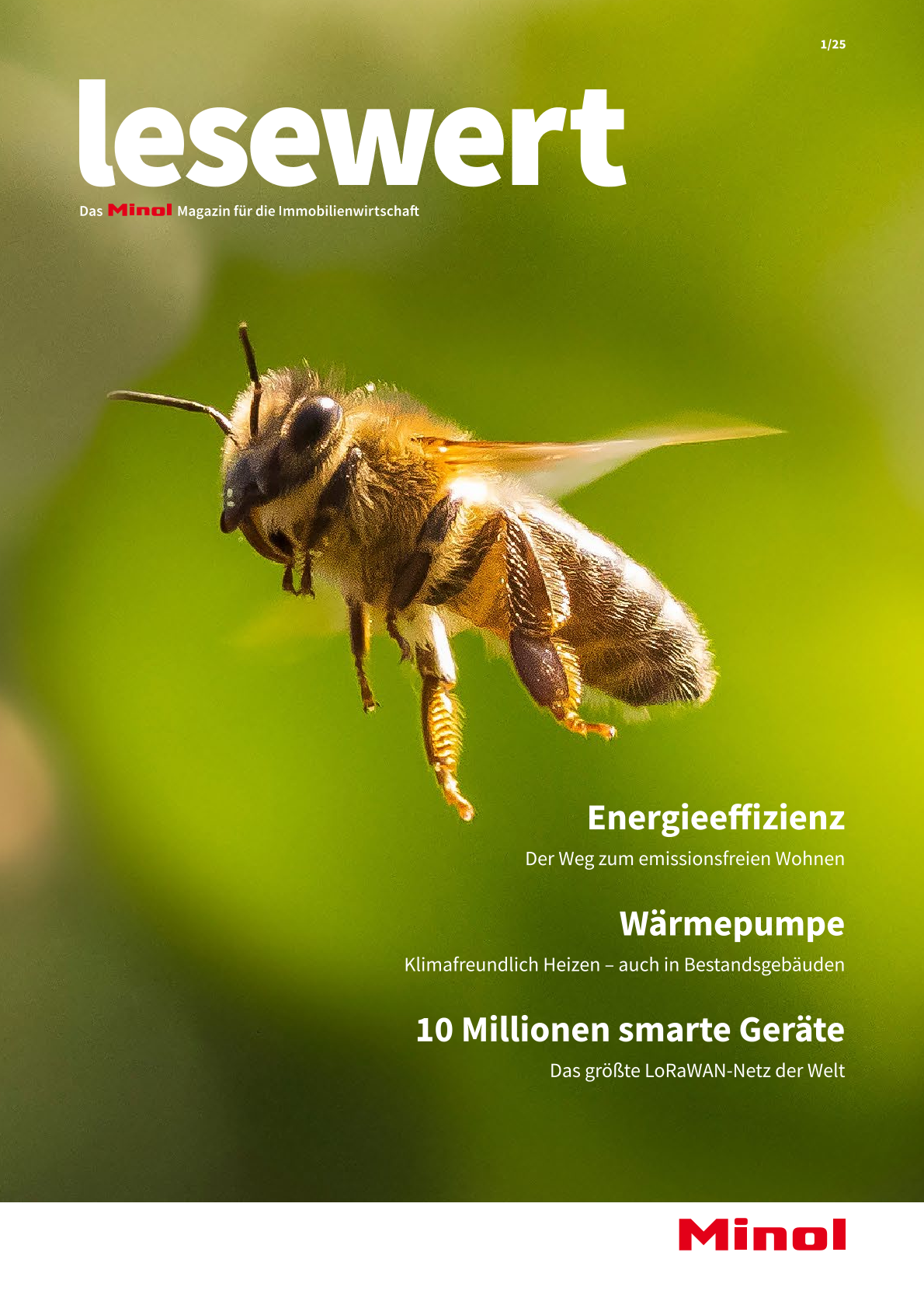 lesewert 2025 Titelbild mit Biene