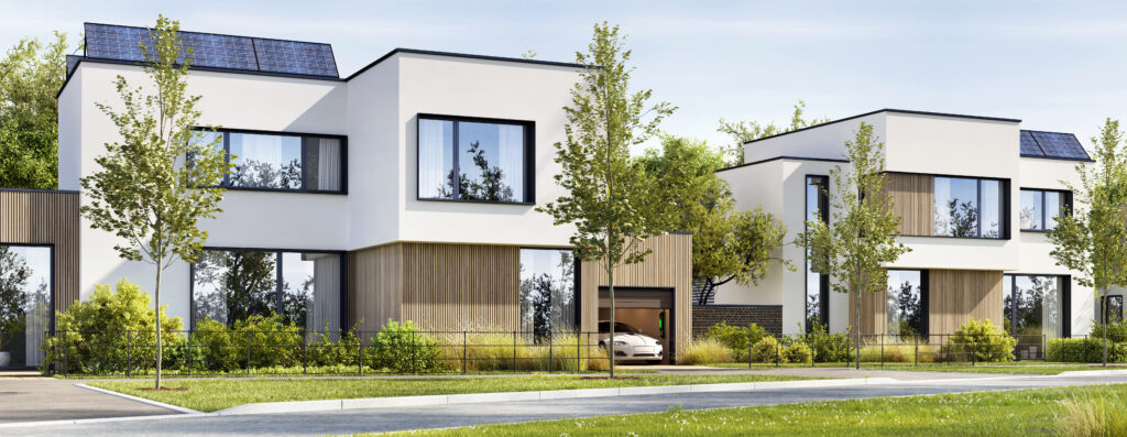Modernes Haus im Grünen