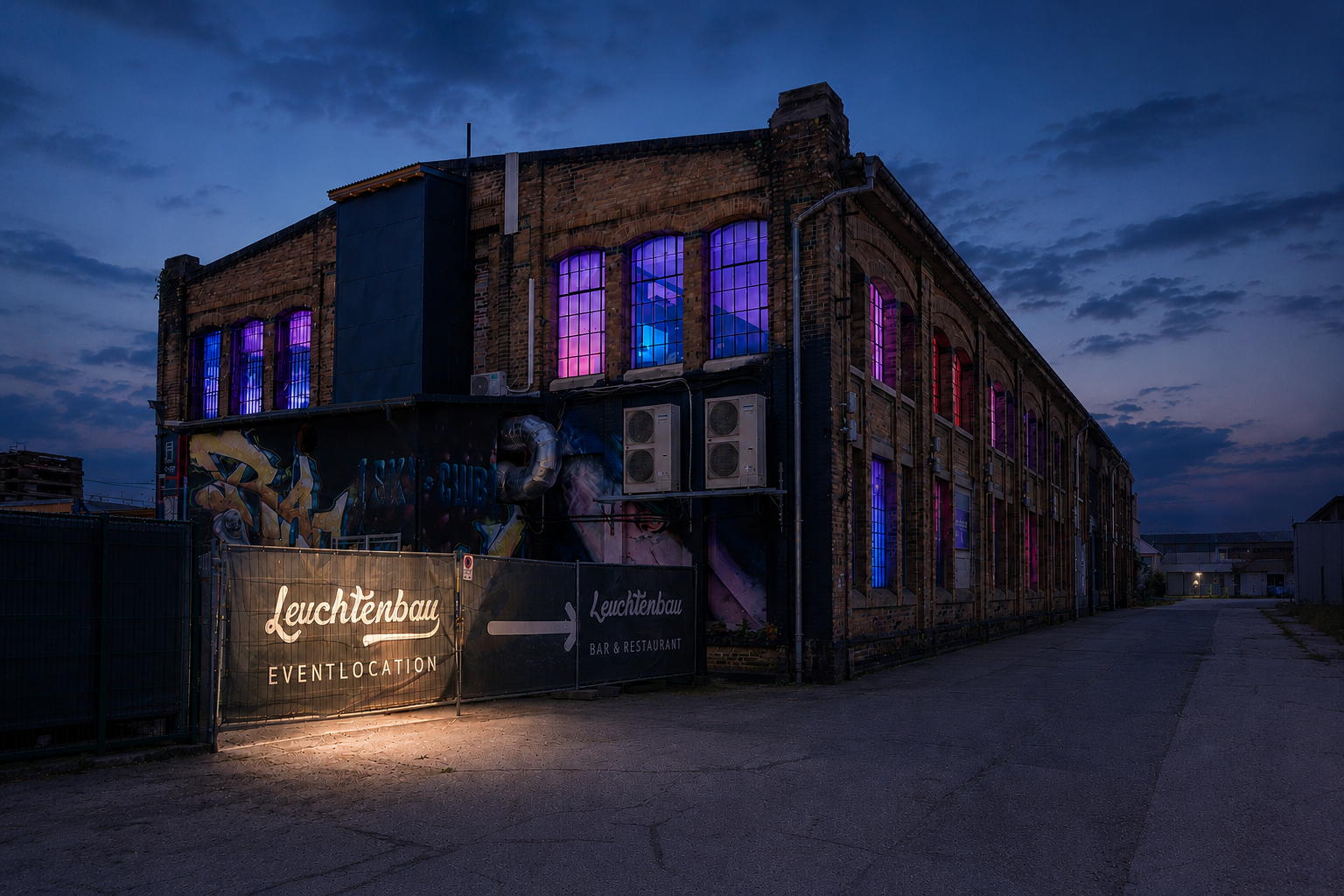 Leuchtenbau Eventlocation in Leipzig